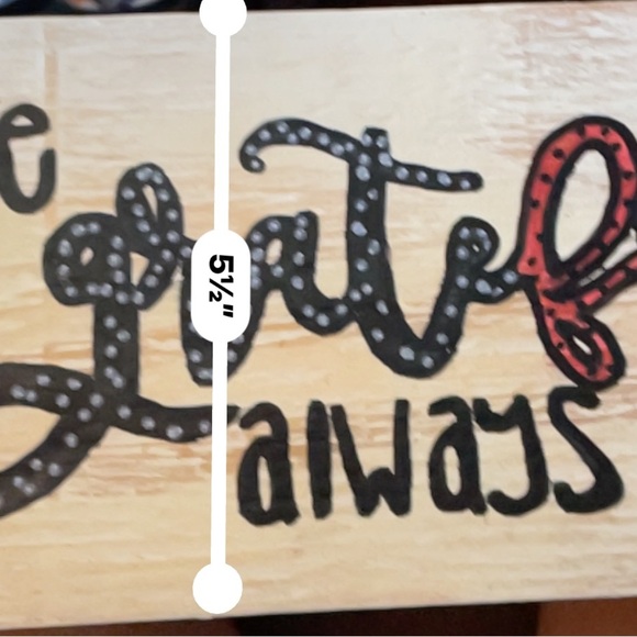 Be Grateful Always Wooden Sign - Picture 3 of 3